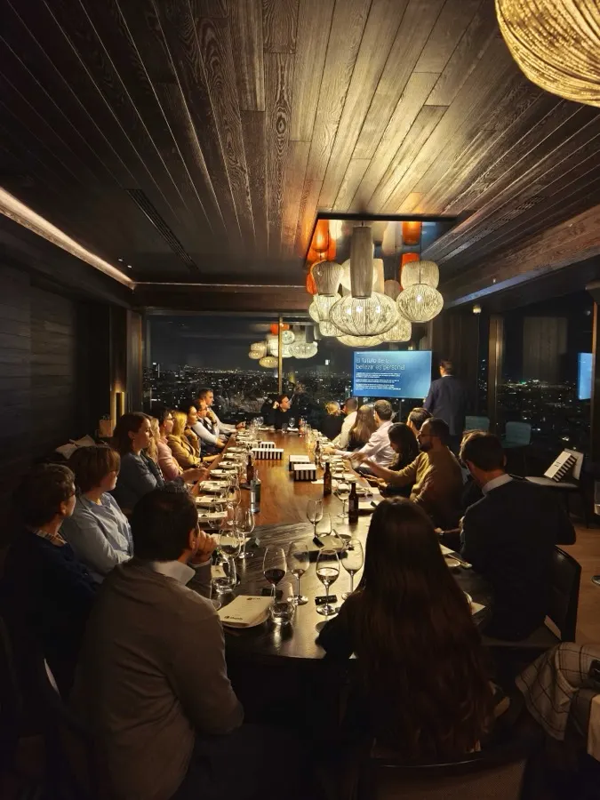 Speaking at a private dinner panel for a Shopify event
